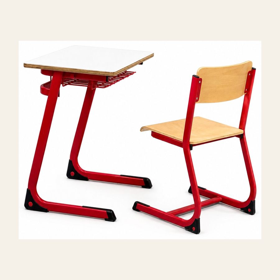 HZ-CD-101 — side profile: desk + chair