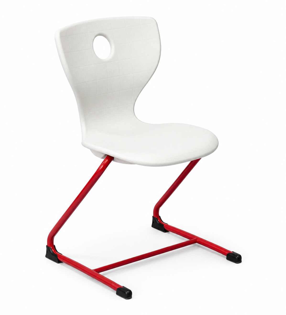 HZ-CD-955 Red-frame classroom desk & chair — view 3